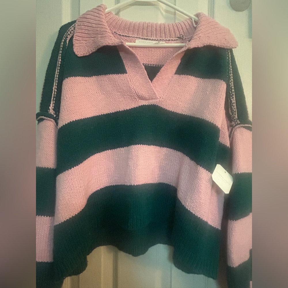 New with tags Striped Pink and Green Women's Alter’d State Sweater